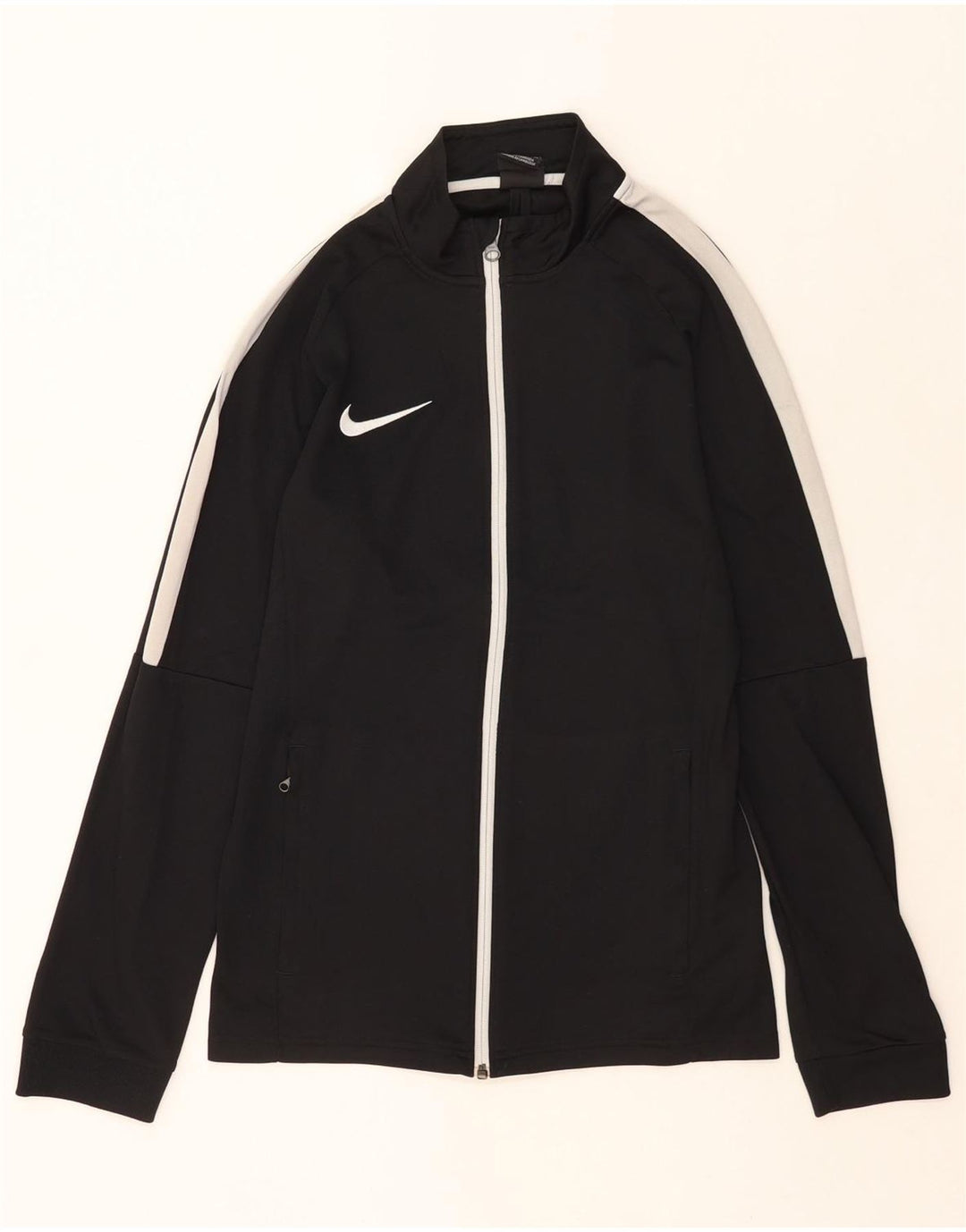 Мужская спортивная куртка Nike Dri Fit, маленькая черная полиэстер с цветными блоками