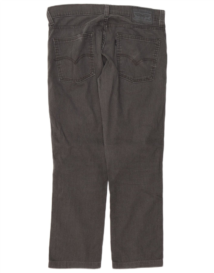 Мужские узкие джинсы Levi's W30 L27 Серые хлопковые