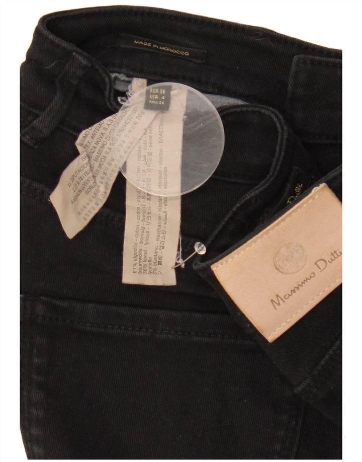 Женские джинсы скинни MASSIMO DUTTI EU 36 XS W26 L28, черный хлопок