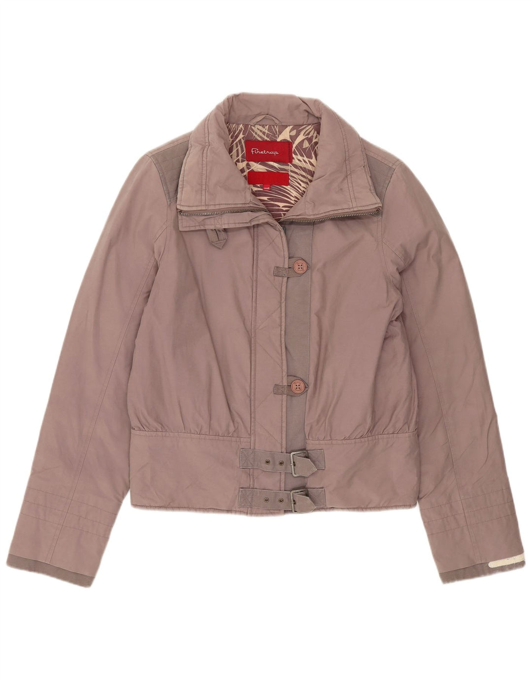 Женский бомбер Firetrap UK 10, маленький серый хлопок