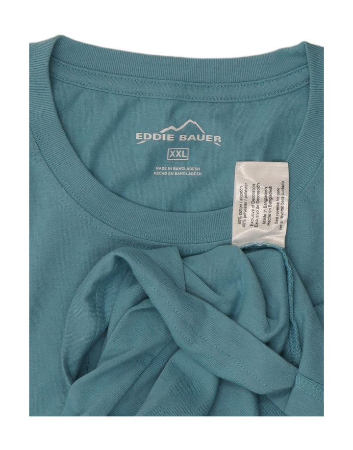 Мужская футболка EDDIE BAUER 2XL, синяя, хлопок