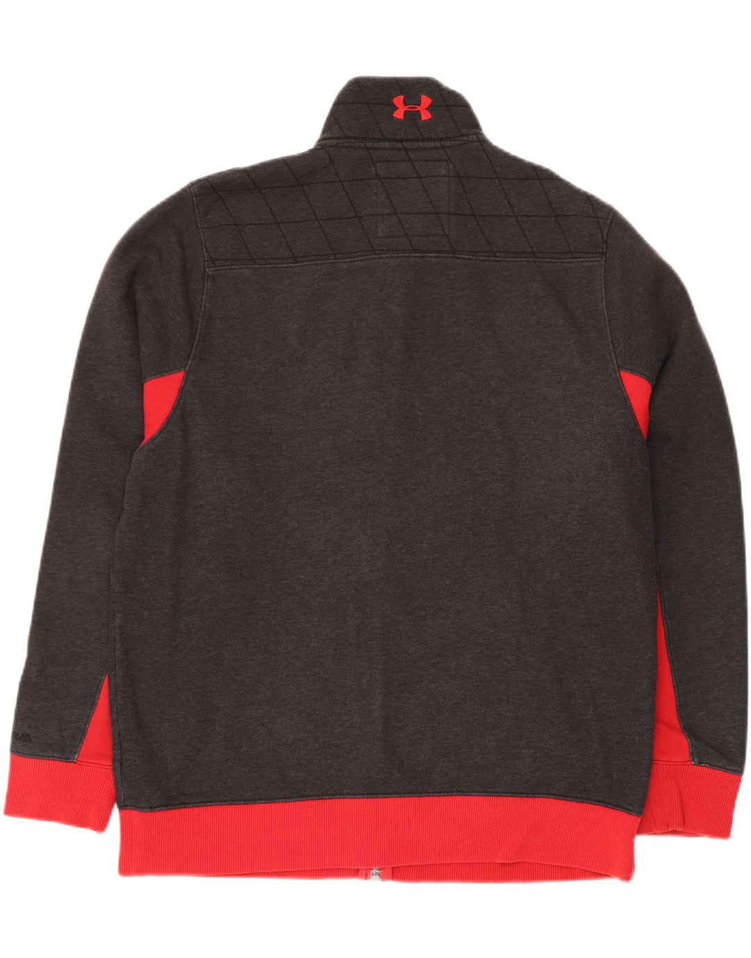 Мужской спортивный костюм стандартной посадки UNDER ARMOR, большая серая куртка с цветными блоками