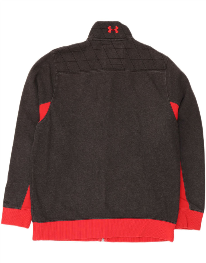 Мужской спортивный костюм стандартной посадки UNDER ARMOR, большая серая куртка с цветными блоками