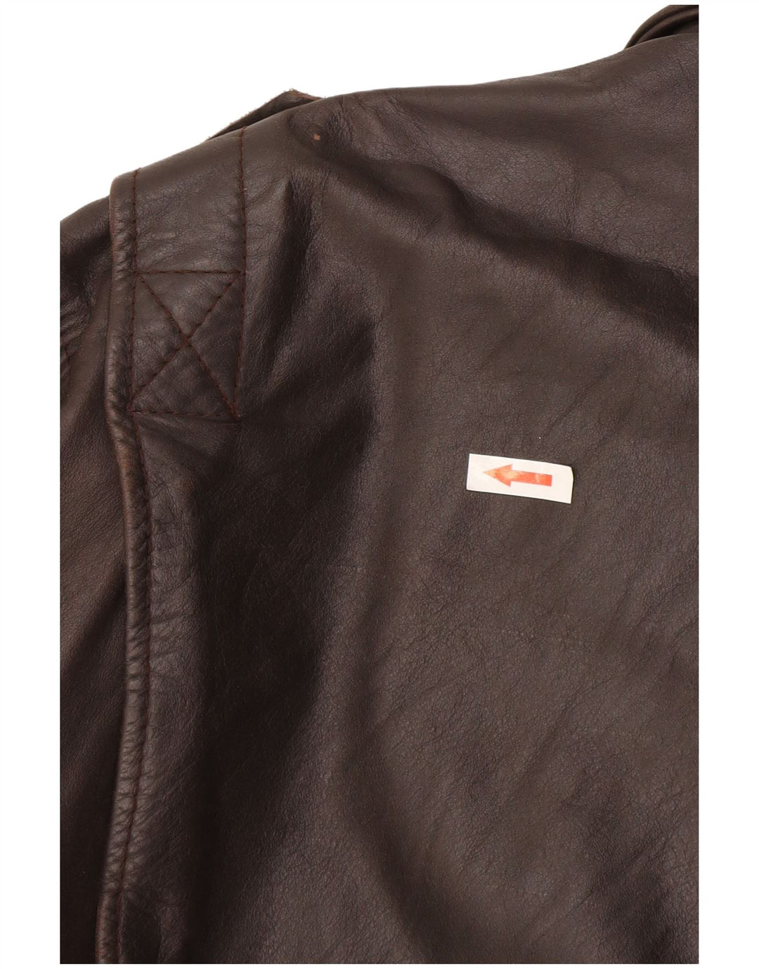 Винтажная мужская кожаная куртка UK 42 XL Коричневая
