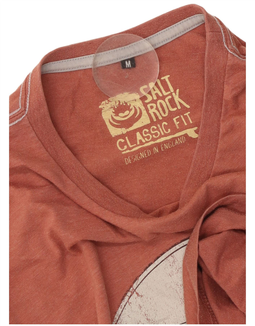 Мужская футболка Saltrock классического кроя с рисунком, средний оранжевый