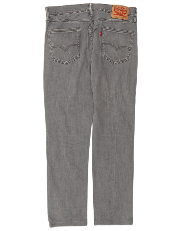 Мужские джинсы LEVI'S 511 Slim W32 L32 Серые хлопковые