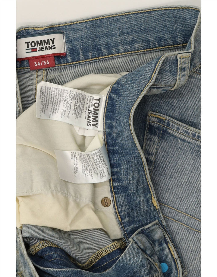 TOMMY HILFIGER Мужские прямые джинсы W34 L36 синие, хлопок