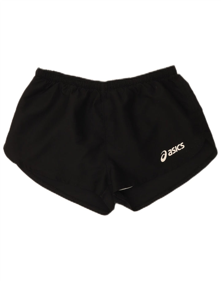 Женские спортивные шорты Asics UK 14, большие черные из полиэстера