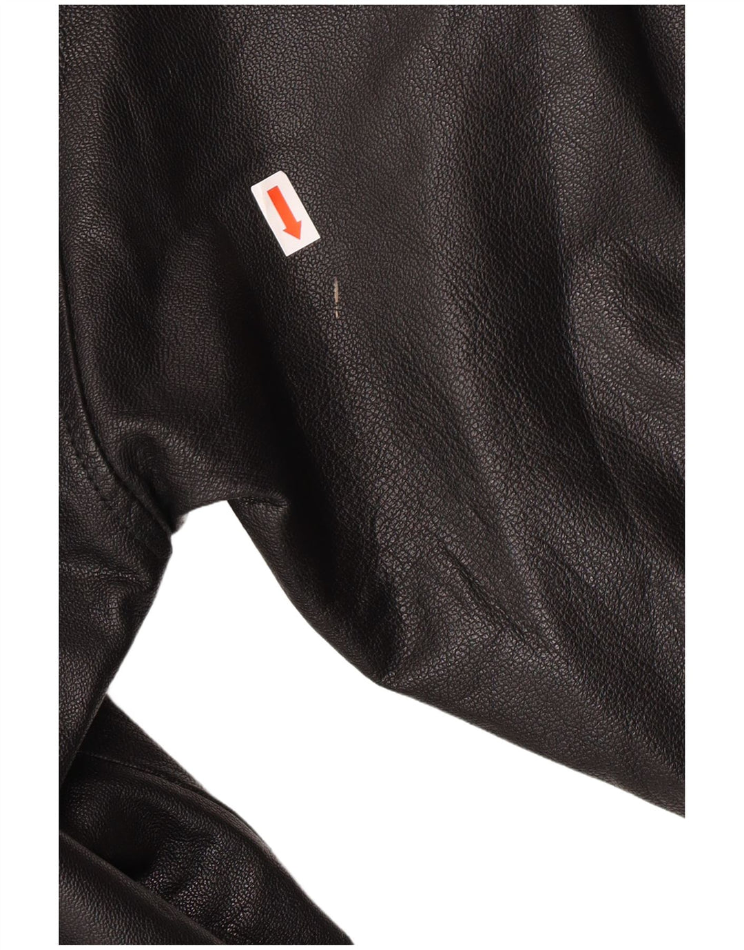 ВИНТАЖНОЕ женское кожаное пальто UK 18 XL, черное кожаное