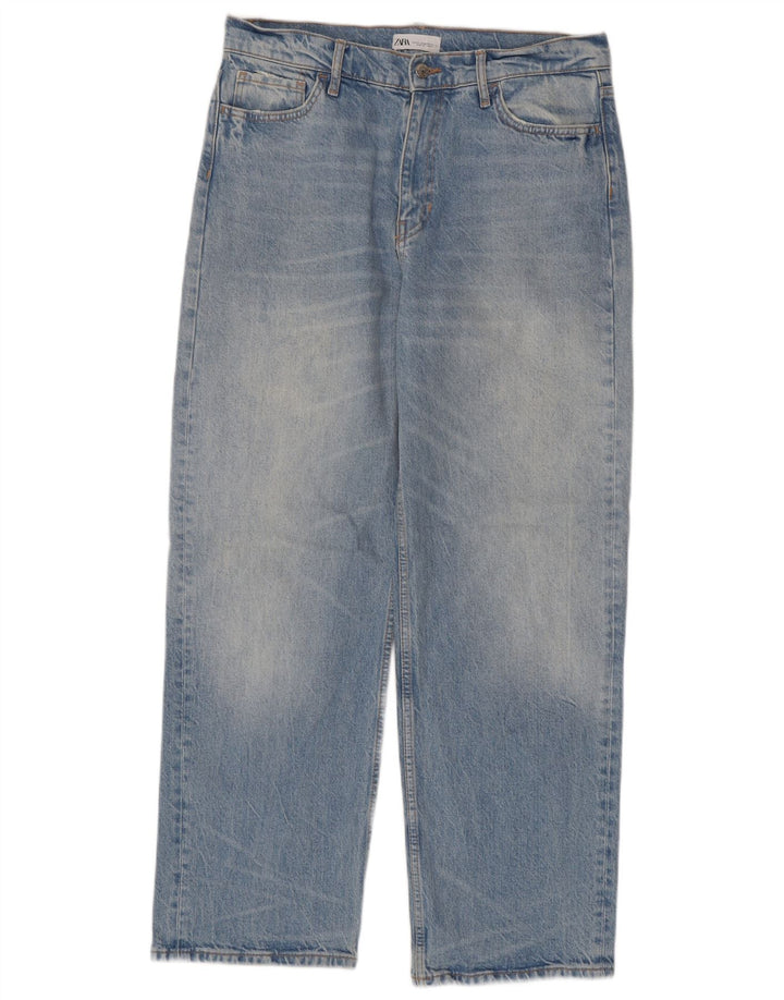 Женские свободные джинсы ZARA EU 42, большие W32 L31, синие