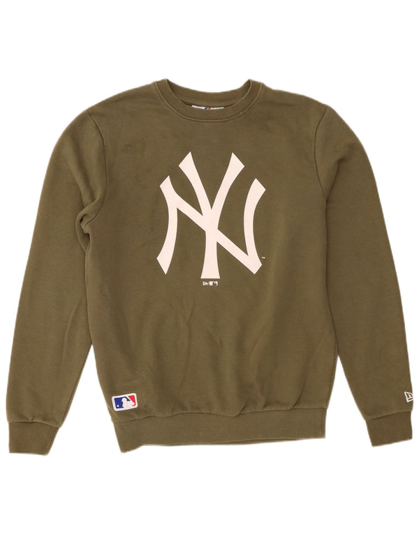 Мужской свитшот с рисунком New Era New York Yankees XS, хлопок цвета хаки