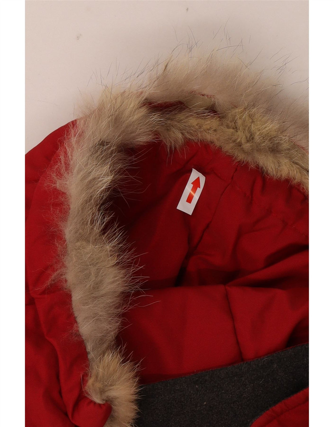 Женская утепленная куртка Woolrich с капюшоном UK 14, средний красный нейлон