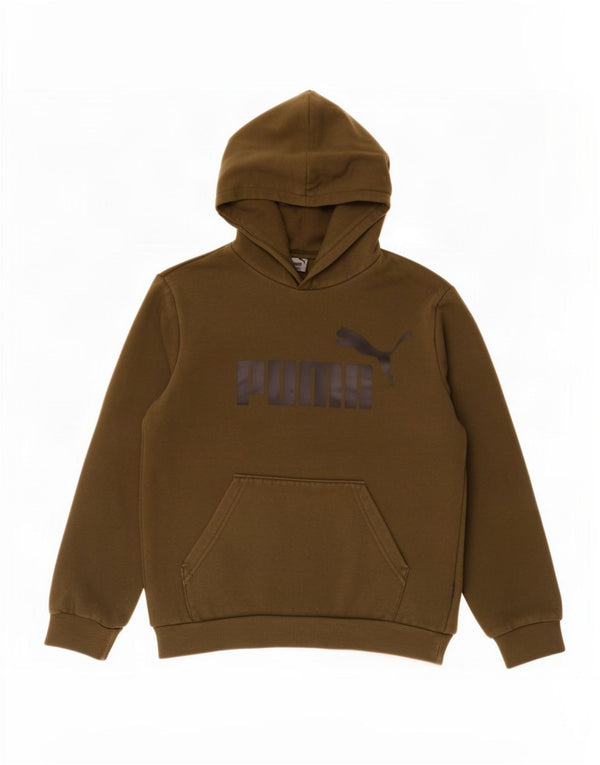 Джемпер с капюшоном Puma для мальчиков 13-14 лет, цвет хаки