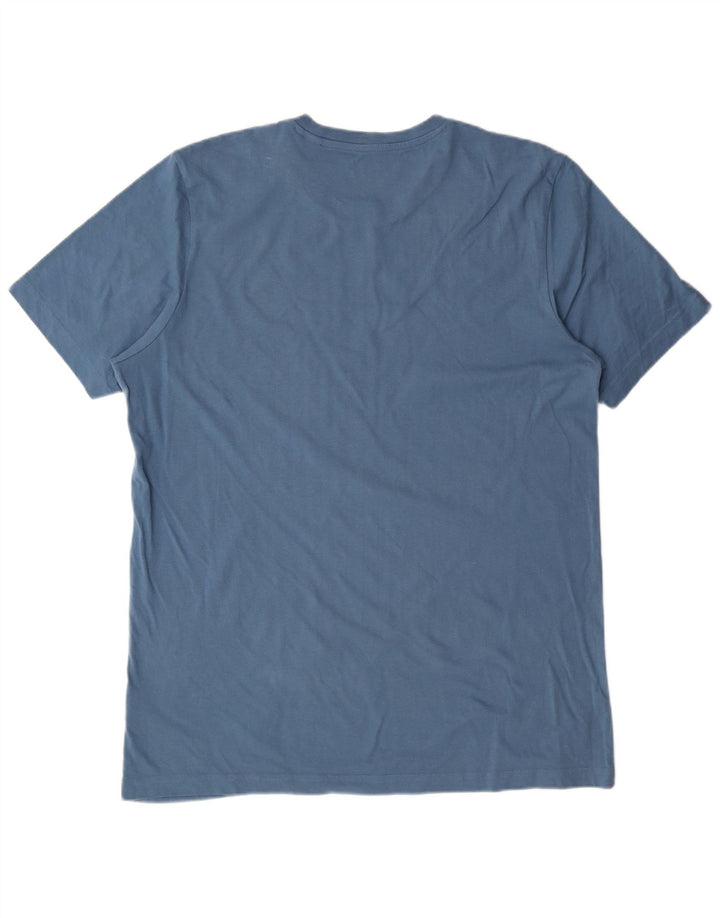 ADIDAS Mens Graphic T-Shirt Top Large Blue Cotton