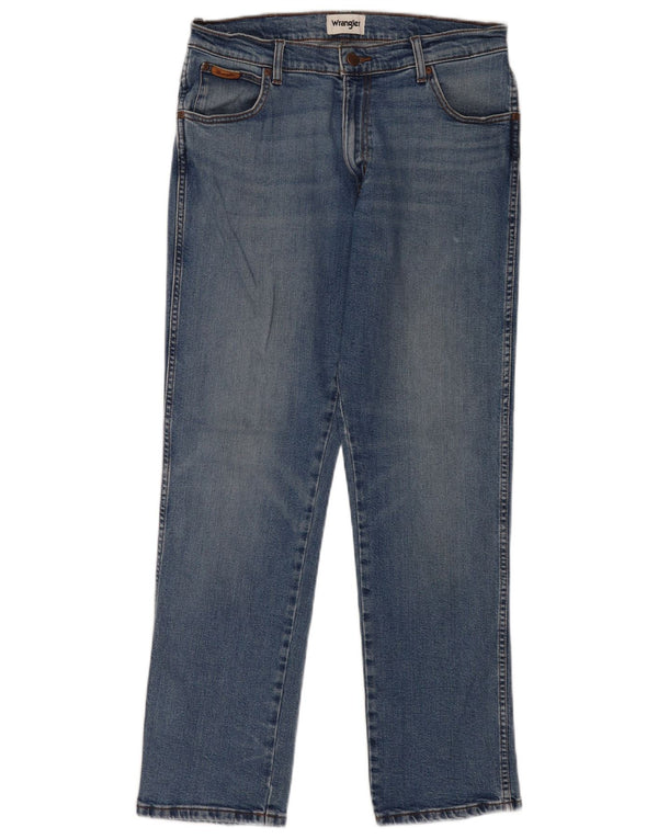 Мужские прямые джинсы Wrangler Texas W34 L32, синий хлопок