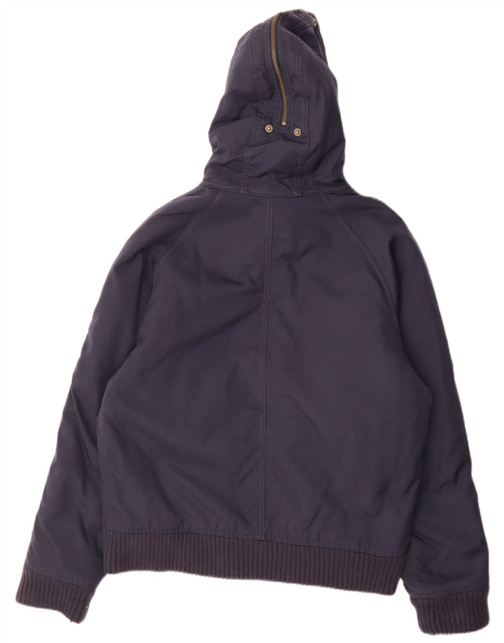Мужская куртка-бомбер Woolrich с капюшоном UK 38, средний темно-синий нейлон
