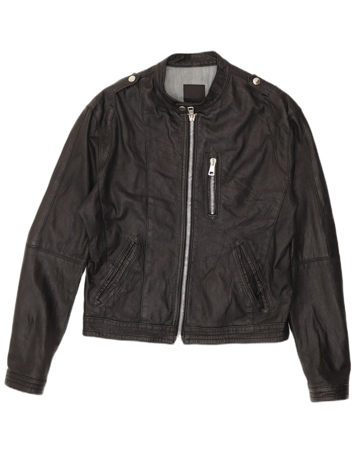 Куртка женская кожаная в стиле милитари Imperial IT 48 XL черная