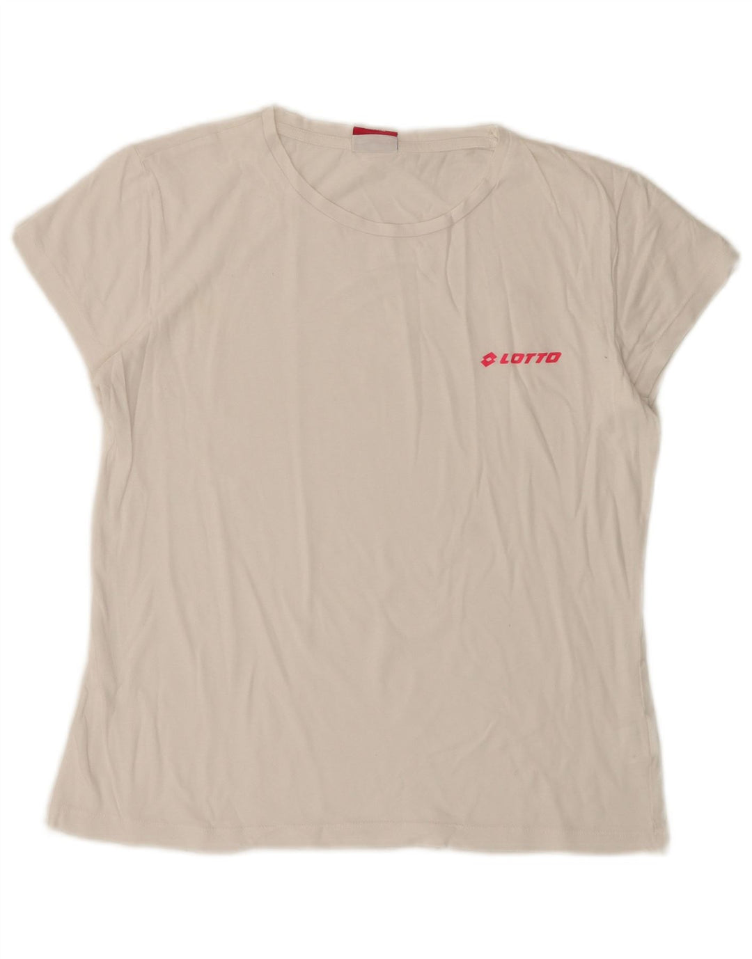 Женская футболка LOTTO Top UK 10, маленькая, белый хлопок