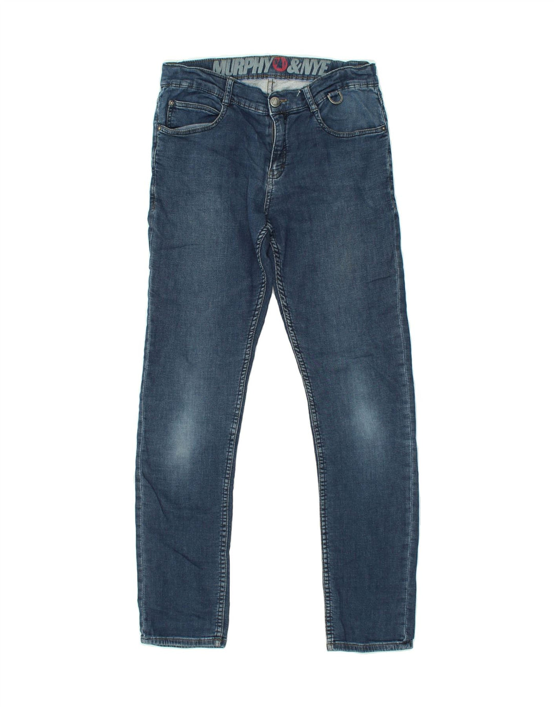 MURPHY & NYE Girls Skinny Jeans 13-14 Years W30 L28  Navy Blue Cotton | Vintage Murphy & Nye | Thrift | Second-Hand Murphy & Nye | Used Clothing | Messina Hembry 