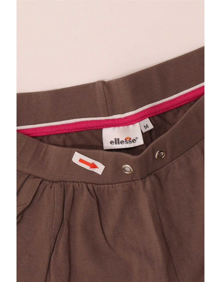 Женские спортивные брюки Ellesse UK 12, хлопковый средний коричневый цвет