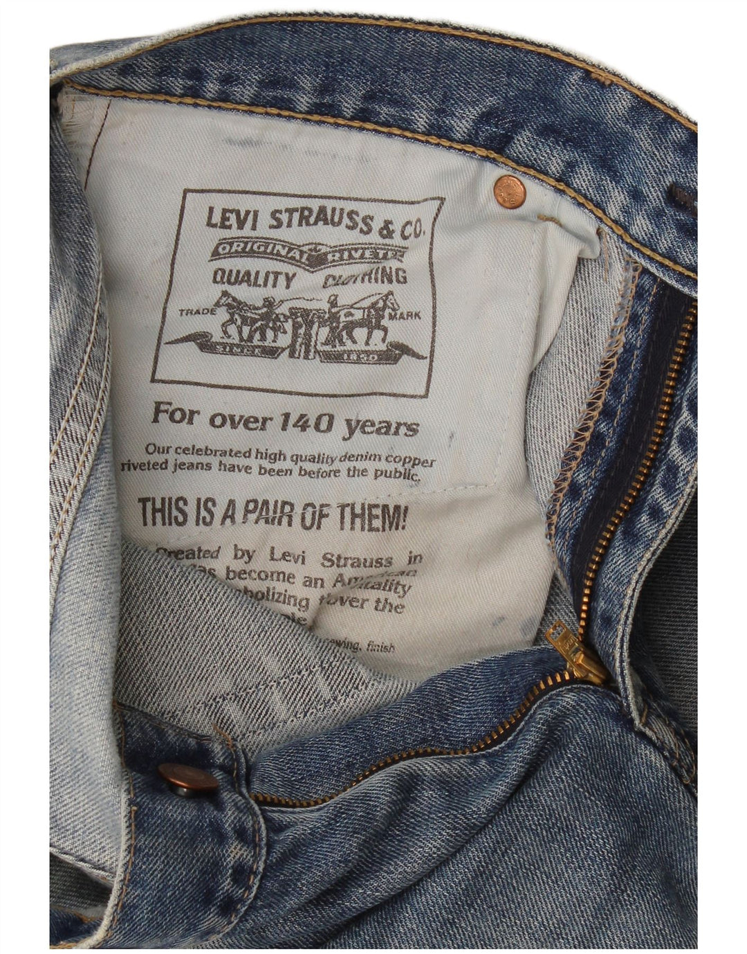 Мужские джинсовые шорты Levi's W30 средние синие