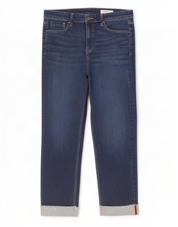 Женские укороченные джинсы-сигареты Marks & Spencer UK 14, большие W32 L26, синие
