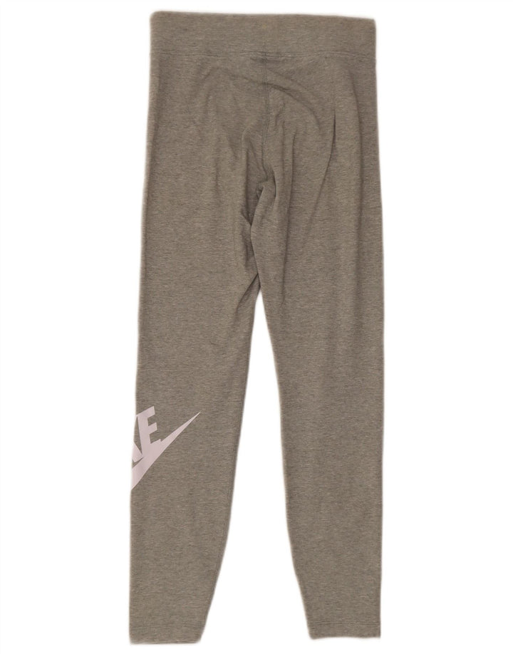 Женские леггинсы с рисунком Nike UK 10, маленькие серые хлопковые