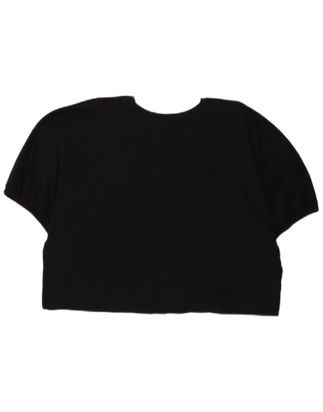 Женская укороченная футболка оверсайз Zara UK 14, средний черный