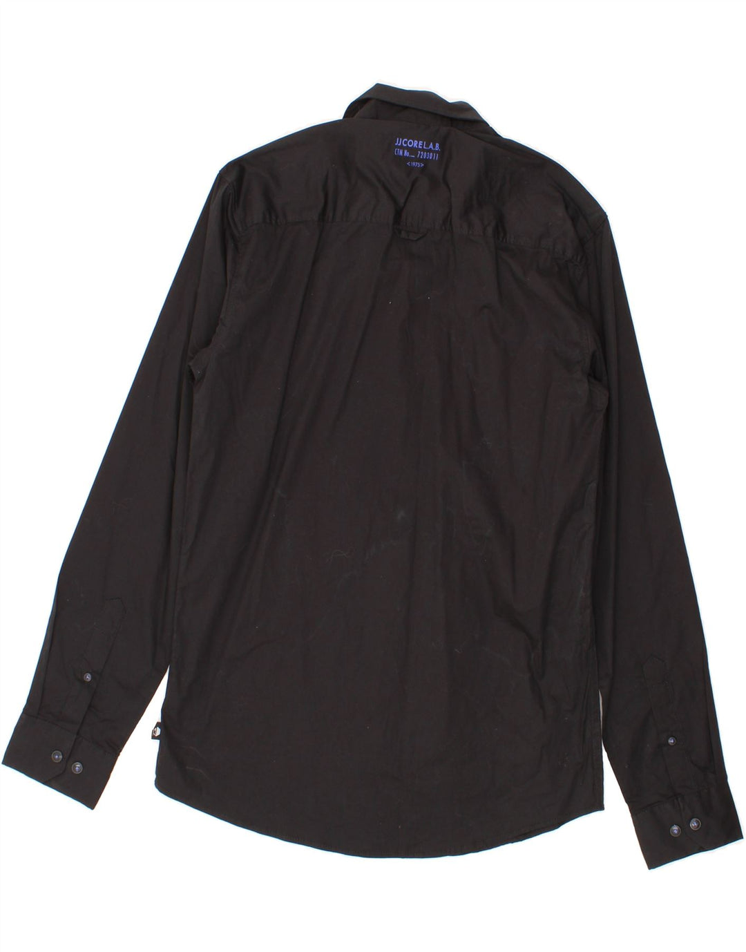 JACK & JONES Mens Shirt Medium Black Cotton Vintage Jack & Jones and Second-Hand Jack & Jones from Messina Hembry 