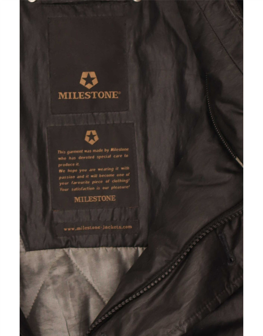 Мужская куртка-бомбер Milestone с капюшоном UK 44 2XL, черный полиэстер