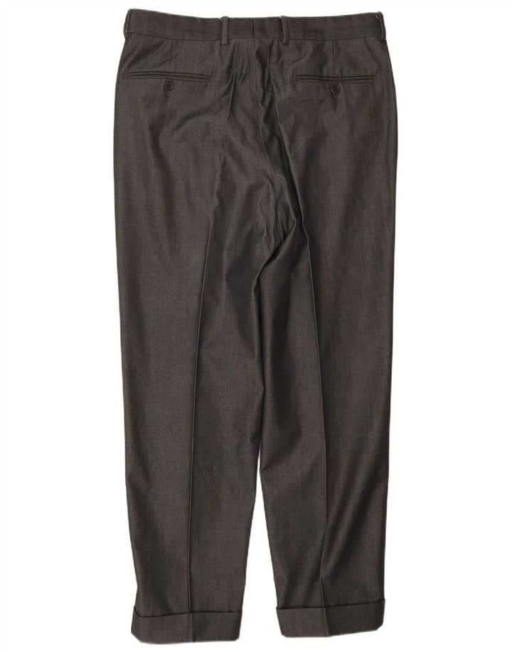 CERRUTI 1881 Мужские костюмные брюки IT 50 Большие W32 L30 Серые Классические