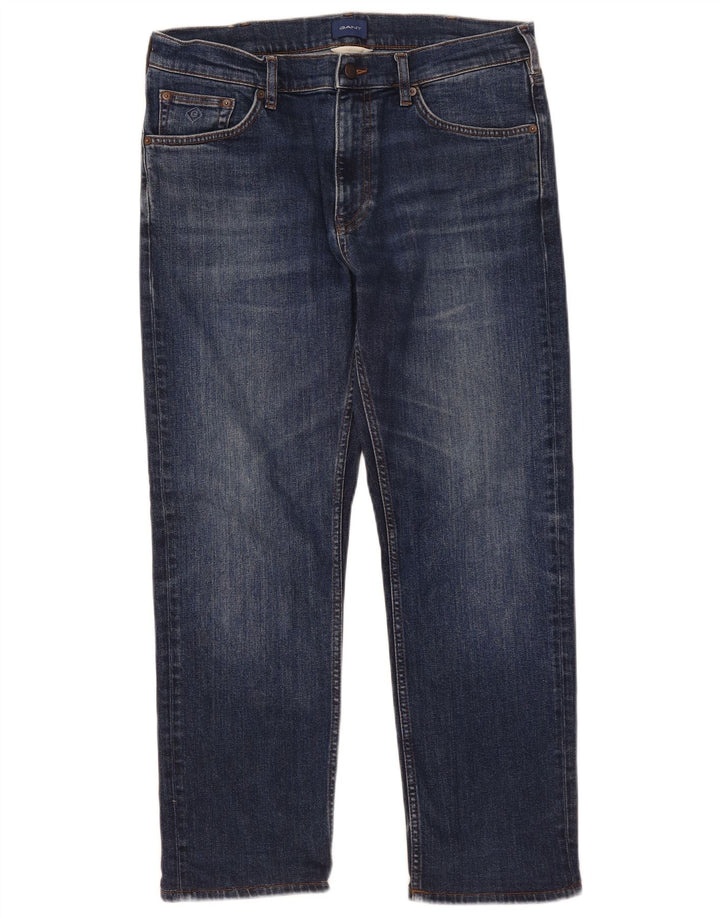 Мужские прямые джинсы Gant W34 L30 синие