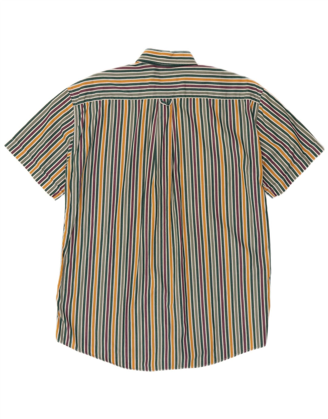 MISSONI Мужская рубашка с коротким рукавом, размер 38/39, маленькая, разноцветная в полоску
