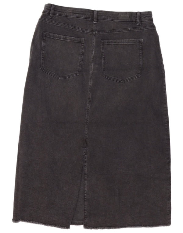 Женская джинсовая юбка Marks & Spencer Per Una UK 18 XL W38 Черный хлопок