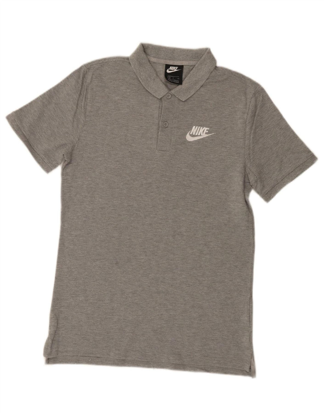 NIKE Mens Polo Shirt Small Grey Cotton Vintage Nike and Second-Hand Nike from Messina Hembry 