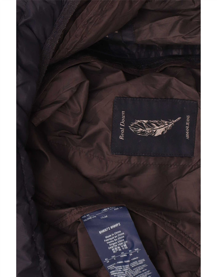 Мужская стеганая куртка Armani Jeans IT 48 Medium Navy Blue Полиамид