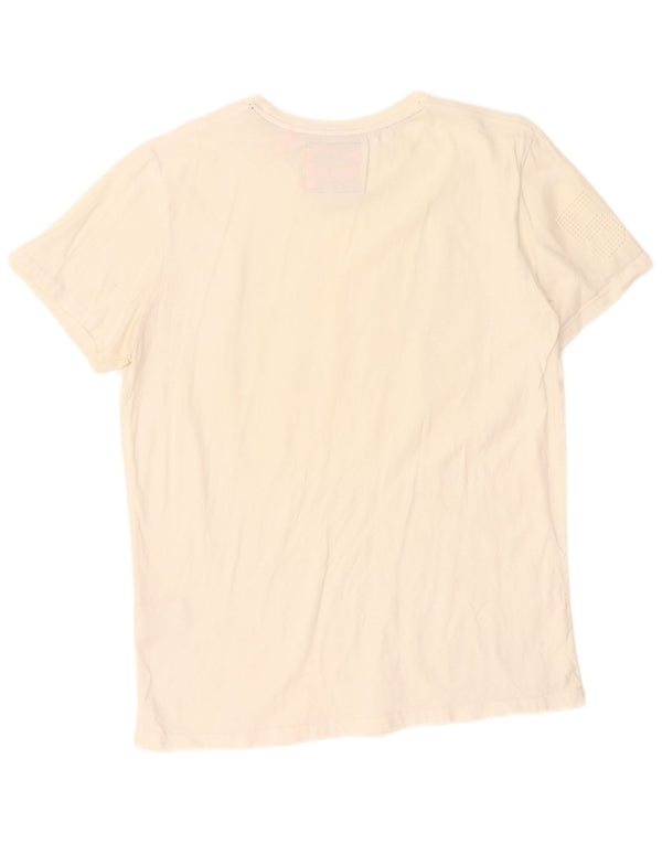 Мужская футболка с рисунком Superdry Top XL Off White Cotton