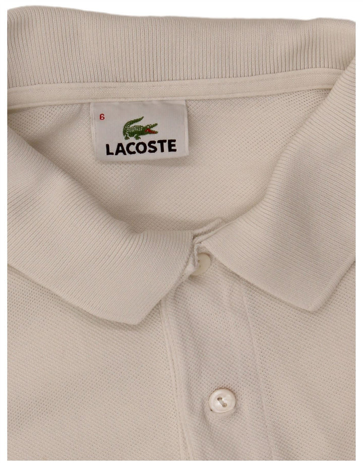 Мужская рубашка-поло Lacoste, размер 6 XL, белая
