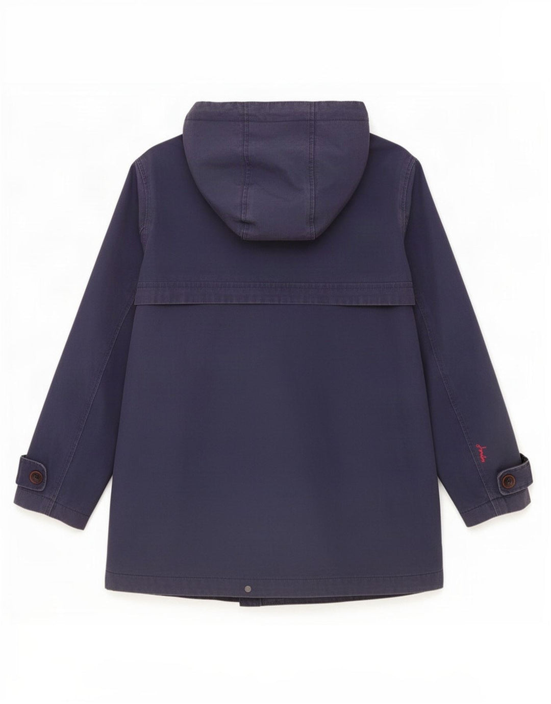 Женская дождевик с капюшоном Joules UK 12, средний темно-синий, хлопок