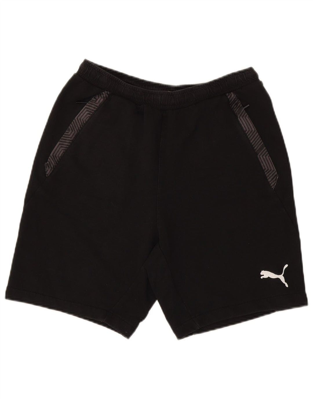 Мужские спортивные шорты Puma, маленькие черные, хлопок