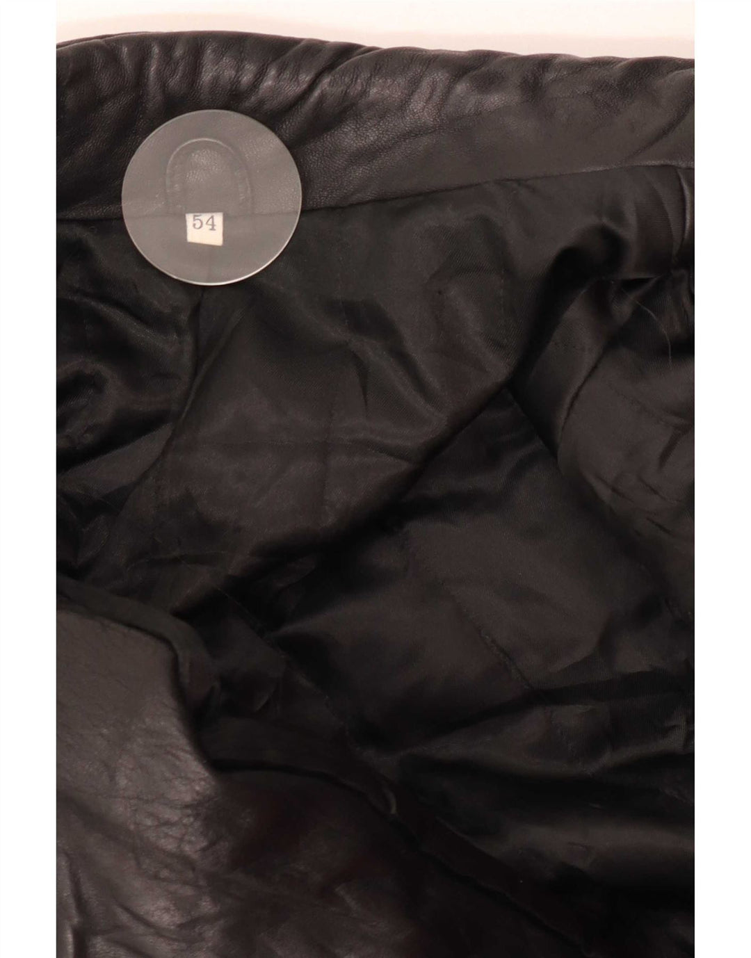 Винтажная мужская кожаная куртка IT 54 2XL черная