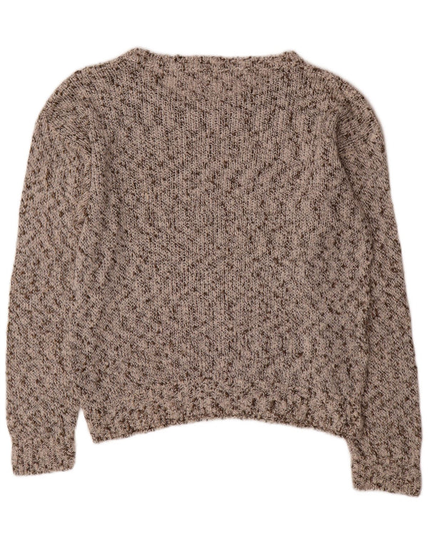 Женский джемпер с вырезом «лодочка» Cerruti 1881 IT 42, средний серый в крапинку