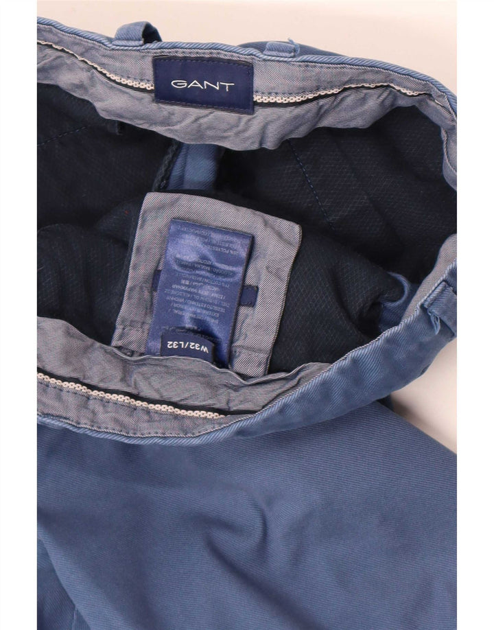 Мужские узкие брюки-чиносы Gant W32 L32, синие, хлопок