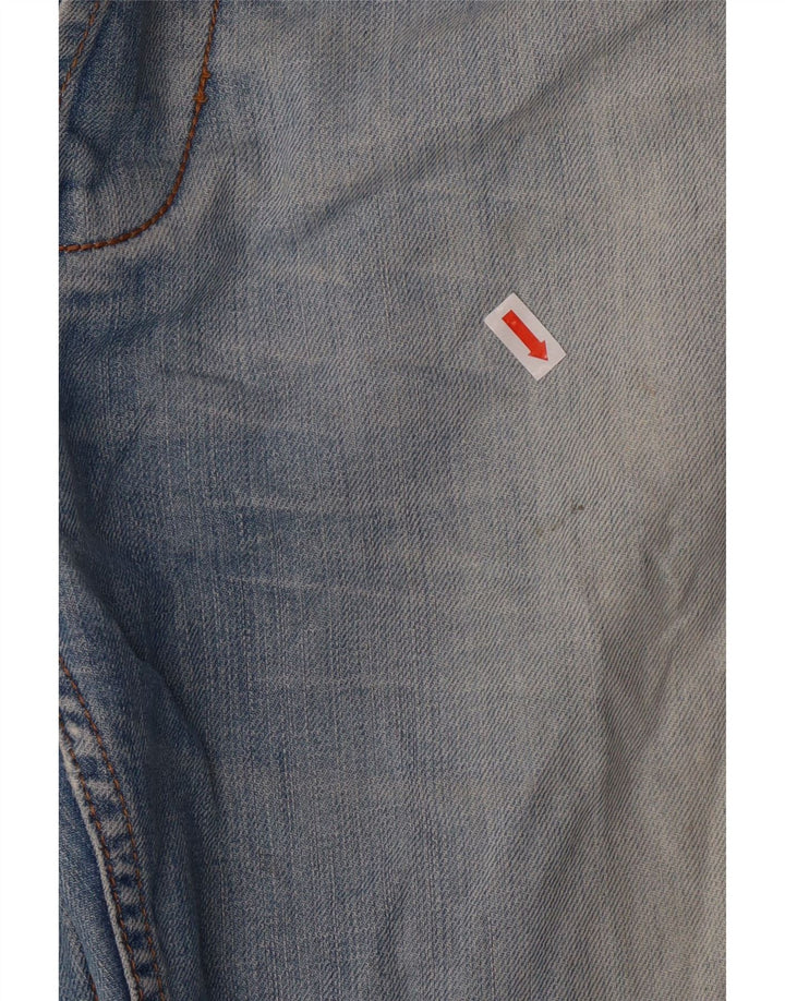 Мужские прямые джинсы Armani W33 L30 синие, хлопок