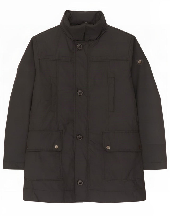 Мужское стеганое пальто Zara UK 40, большое черное