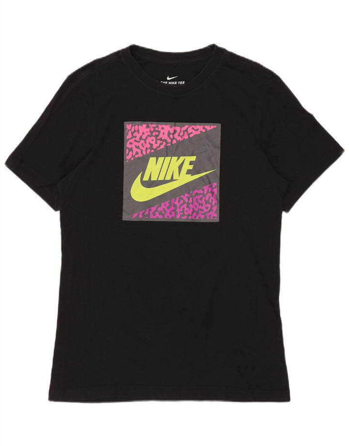 Мужская футболка с рисунком Nike, маленький черный хлопок