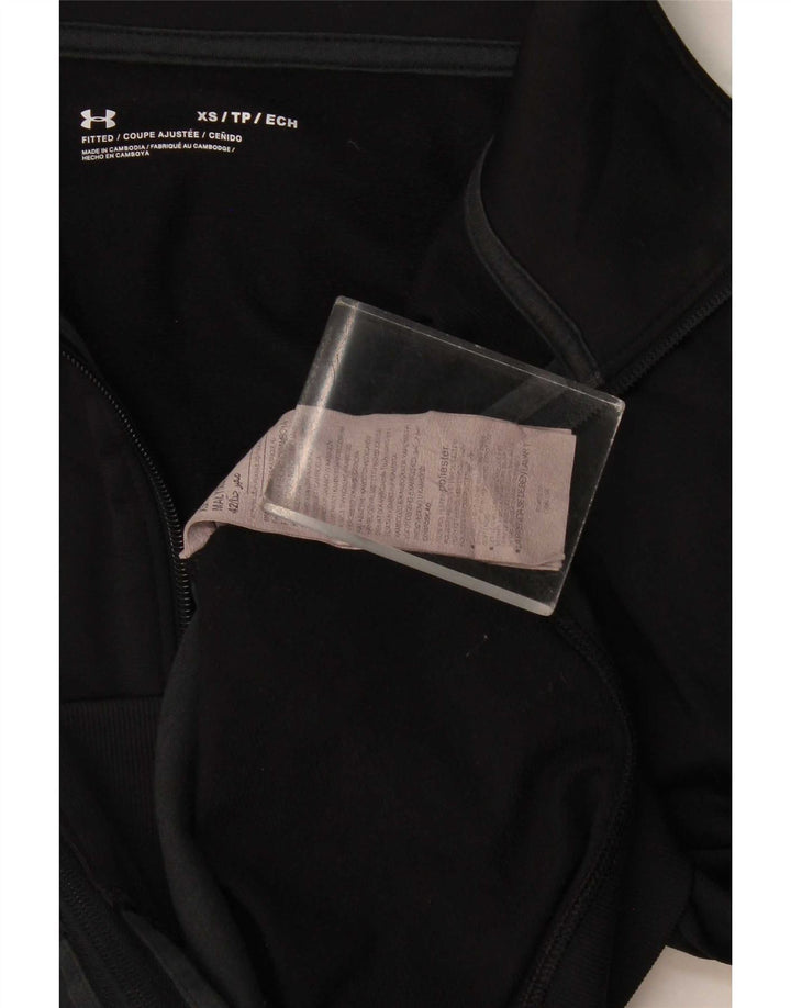 Мужской спортивный костюм Under Armour, верхняя куртка XS, черный полиэстер с цветными блоками