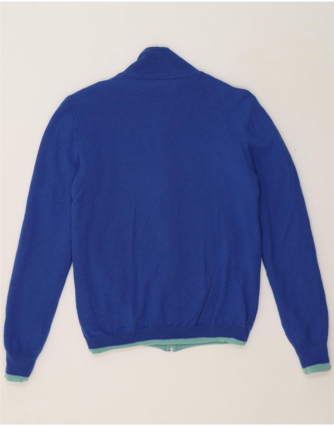 K-WAY Girls Cardigan Sweater 12-13 Years Medium Blue Lambswool Vintage K-Way and Second-Hand K-Way from Messina Hembry 