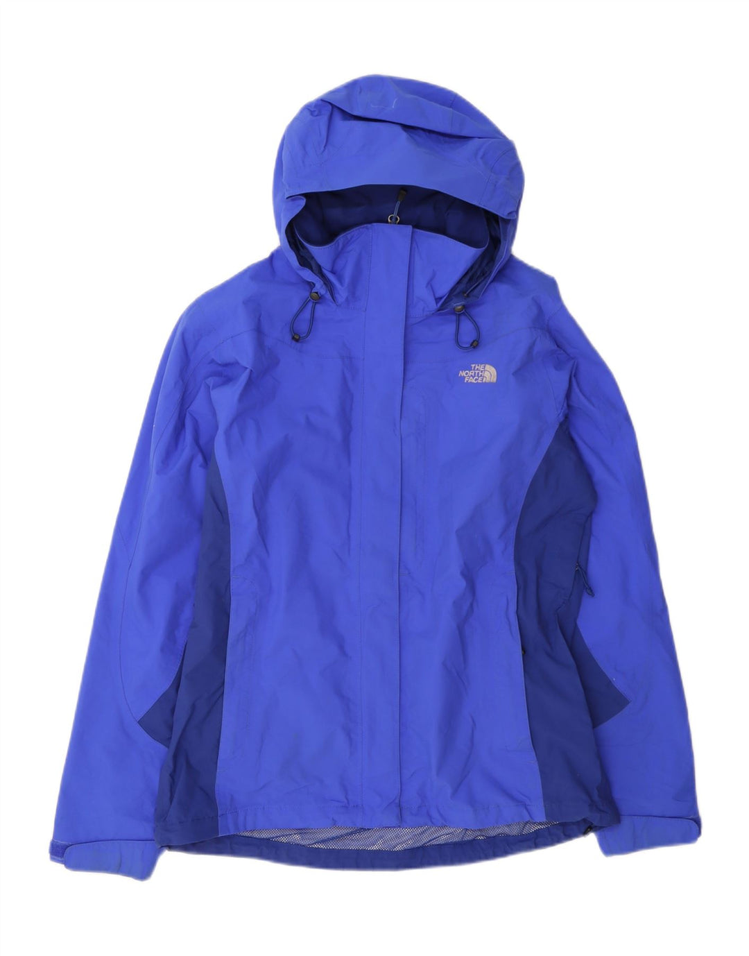 Женская дождевик с капюшоном The North Face UK 14, средний синий цвет с цветными блоками