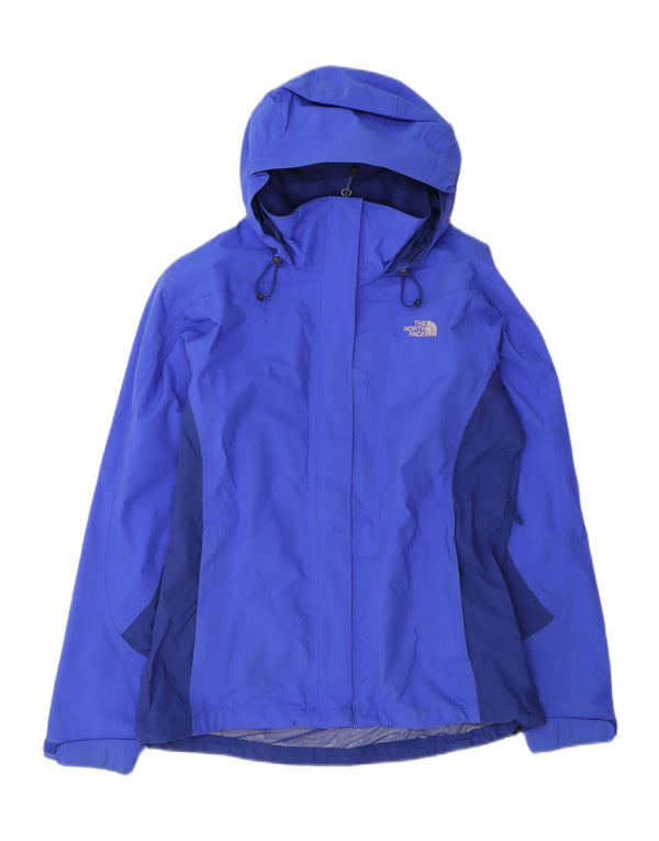 Женская дождевик с капюшоном The North Face UK 14, средний синий цвет с цветными блоками